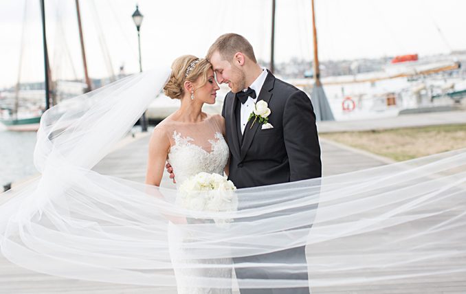 Black Tie Wedding in Baltimore | Atelier Pronovias Wedding Dress | Spring Wedding in Downtown Baltimore | Baltimore Maryland Wedding Photo | Photo by Richard and Tara Photography