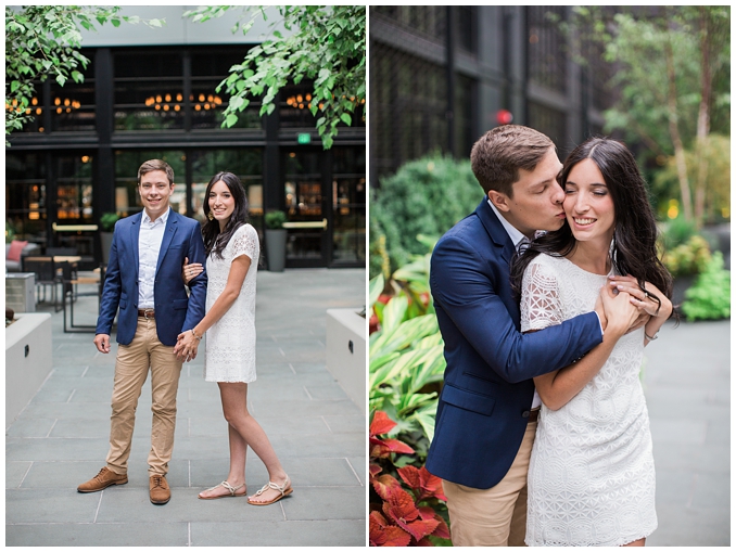 Sagamore Pendry Baltimore Engagement Photo | Sagamore Pendry Baltimore Wedding | Fell's Point Baltimore Engagement Session | Summer Engagement Inspiration in downtown Baltimore | Summer engagement outfit inspiration | Photo by Richard and Tara Photography