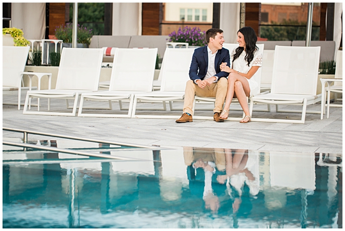 Sagamore Pendry Baltimore Engagement Photo | Sagamore Pendry Baltimore Wedding | Fell's Point Baltimore Engagement Session | Summer Engagement Inspiration in downtown Baltimore | Summer engagement outfit inspiration | Photo by Richard and Tara Photography